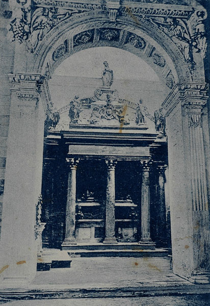 Надгробок Адама Єроніма Сенявського, 1909 р.
